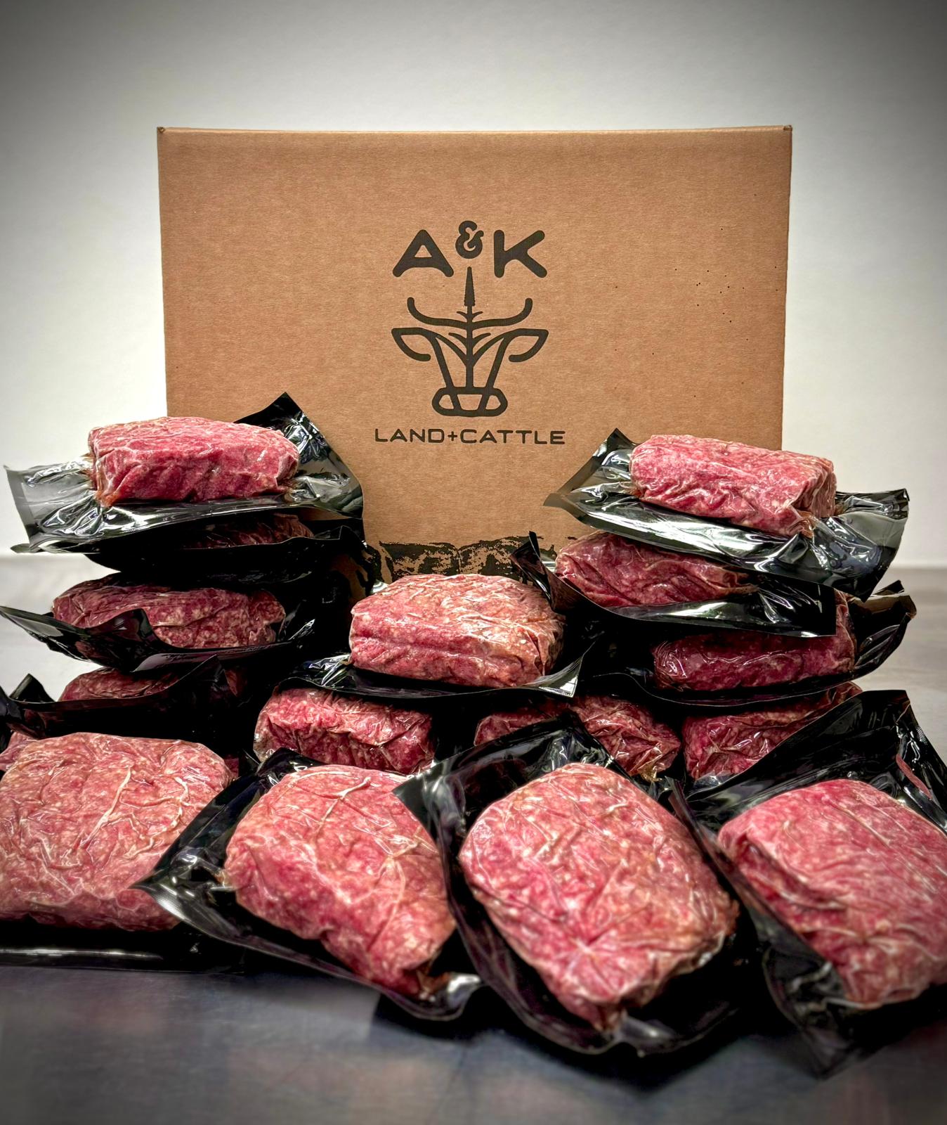20 lb Premium Dry-Aged Ground Beef Box – Oklahoma Raised, USDA Inspected