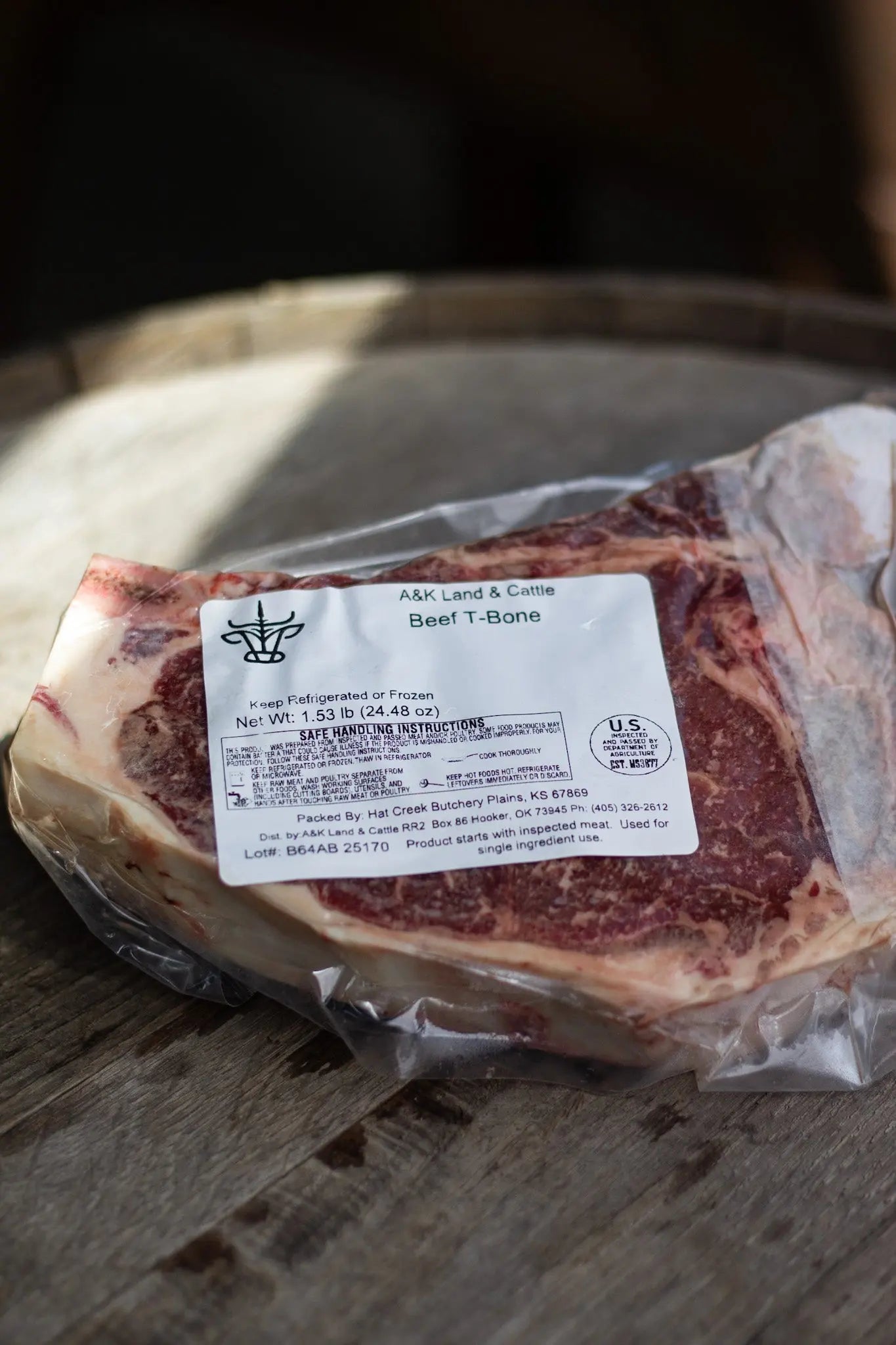 A&K Land & Cattle – Ribeye Steak, Oklahoma farm-raised dry-aged beef, shipped frozen nationwide.