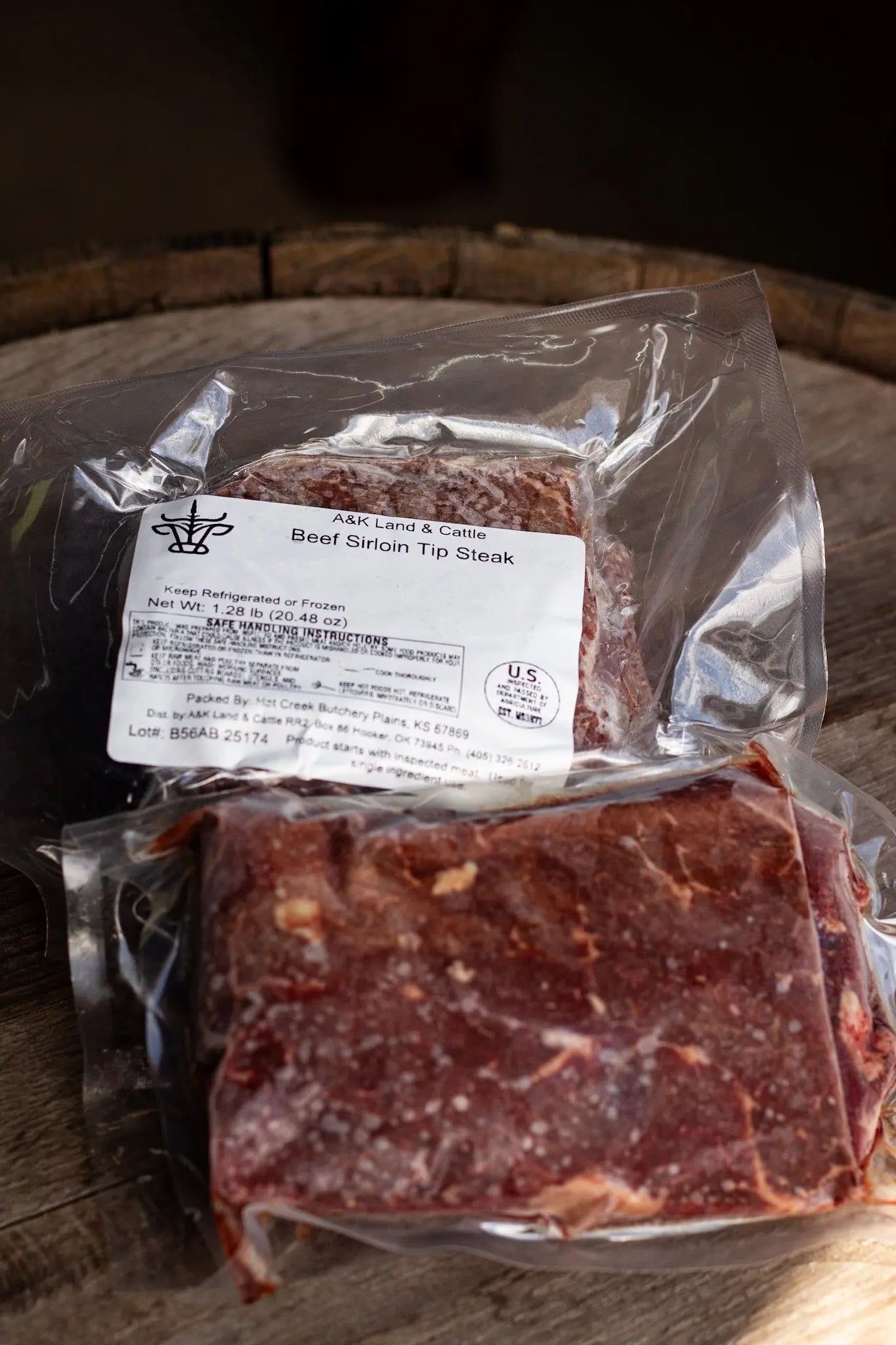 A&K Land & Cattle – Ribeye Steak, Oklahoma farm-raised dry-aged beef, shipped frozen nationwide.