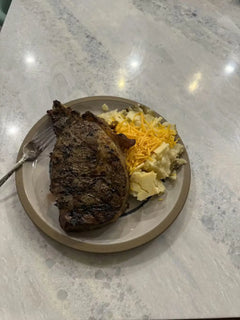 Ribeye Steak (Bone-in) | Premium Oklahoma Dry-Aged Sim-Angus Beef A&K Land and Cattle