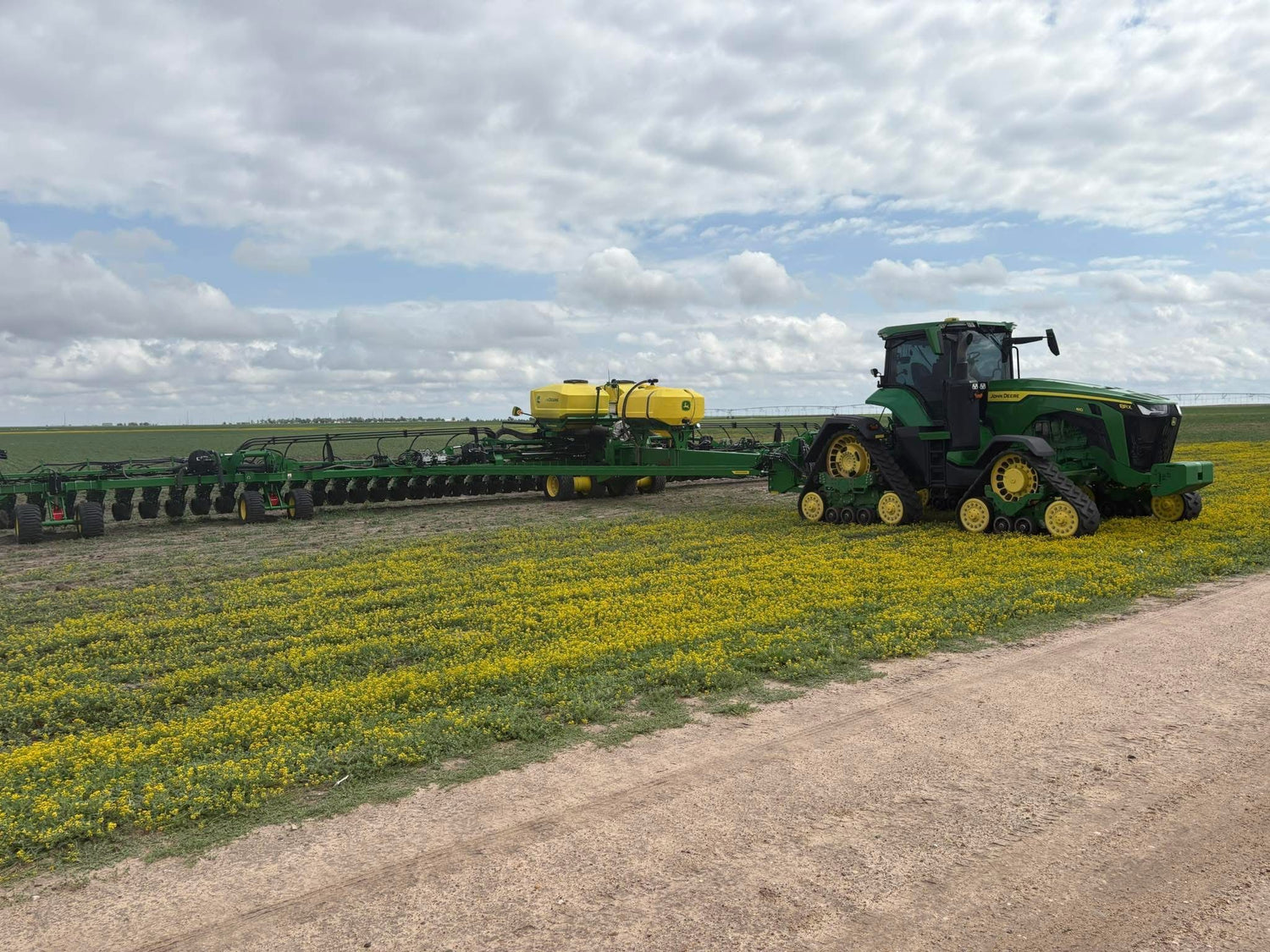 A&K custom farming on field
