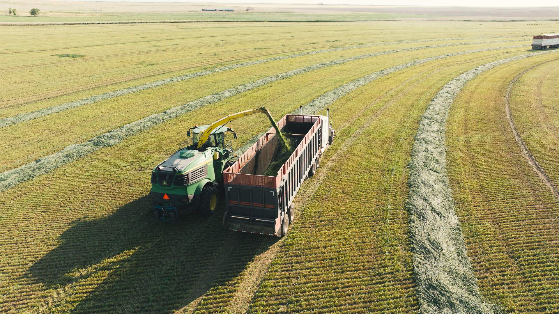 Drone capture of A&K custom farming