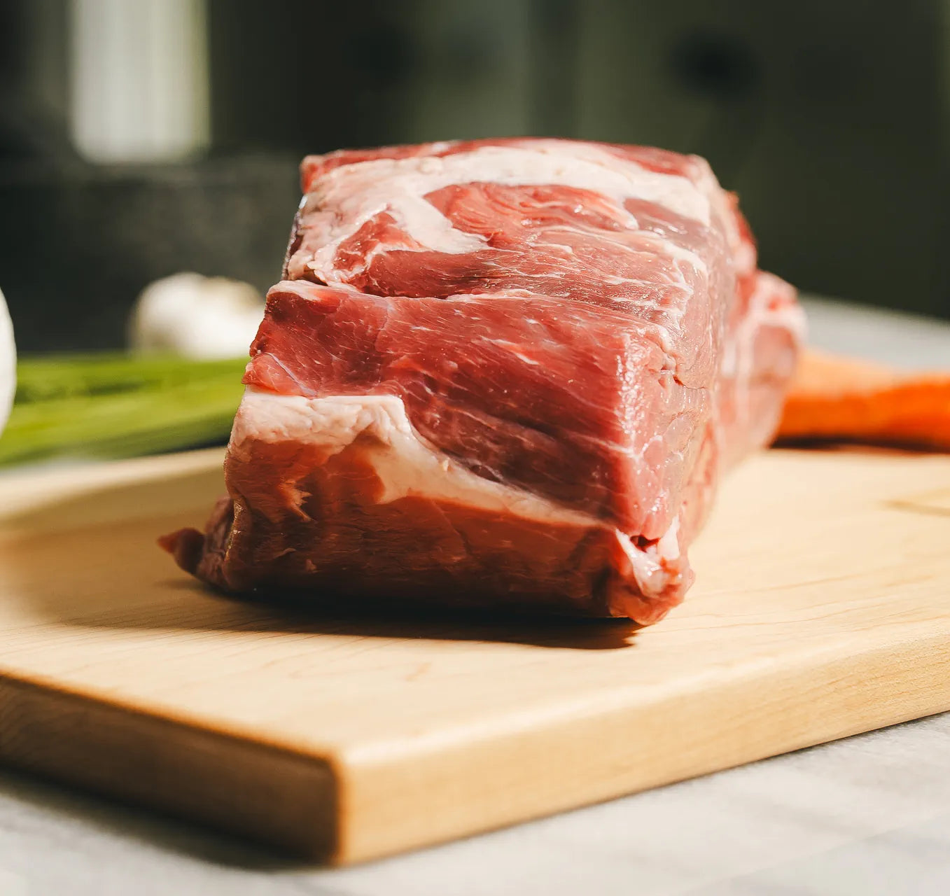 dry aged marbled raw beef