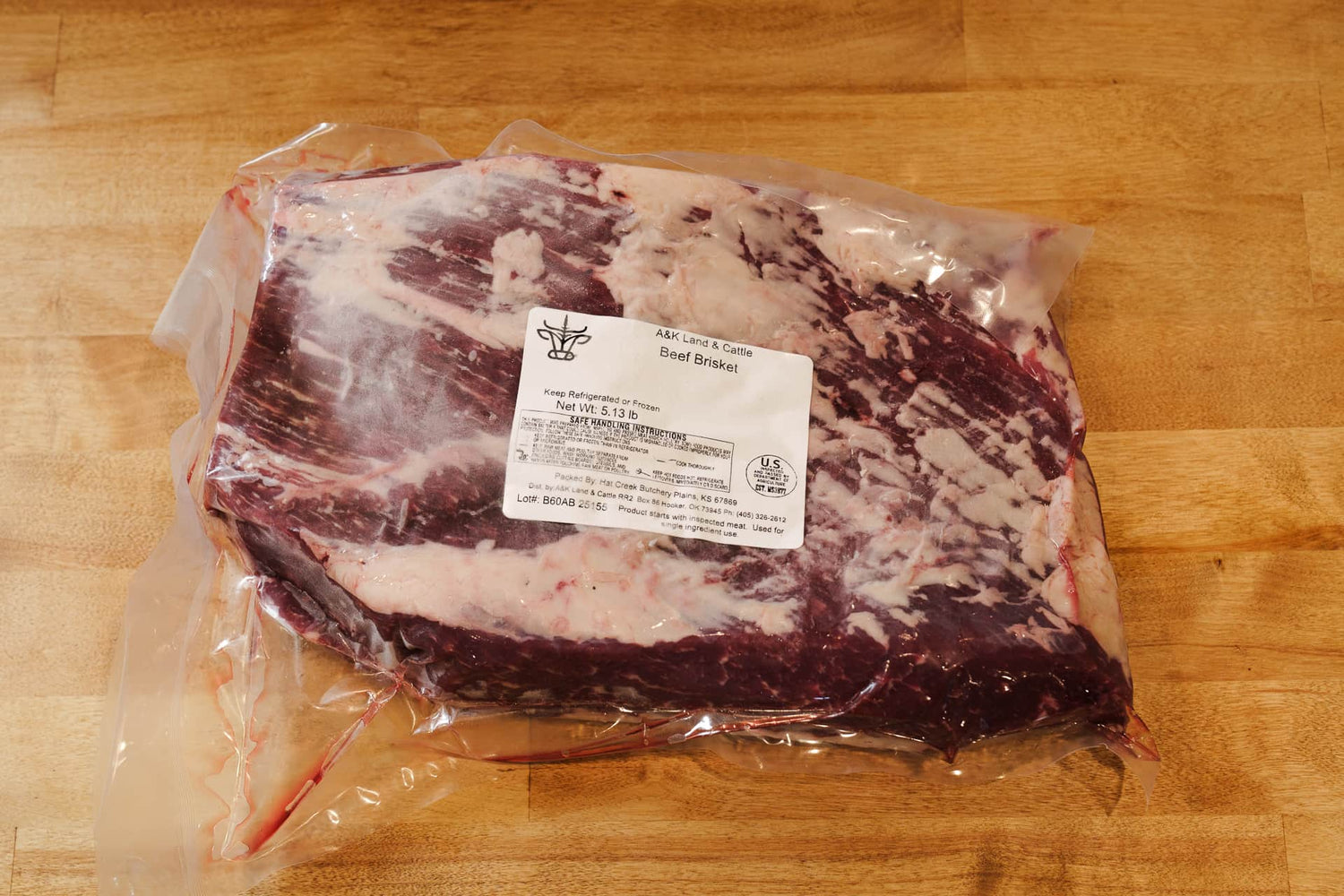 Brisket (Flat Cut) – avg. 5–6 lb