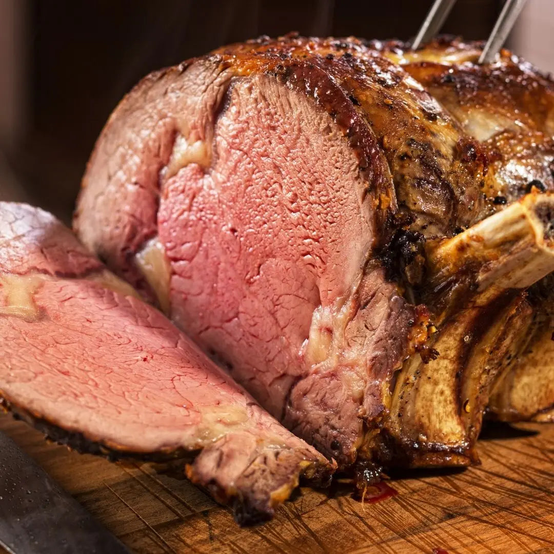 Prime Rib Roast (2-Bone) | Premium Oklahoma Dry-Aged Sim-Angus Beef A&K Land and Cattle