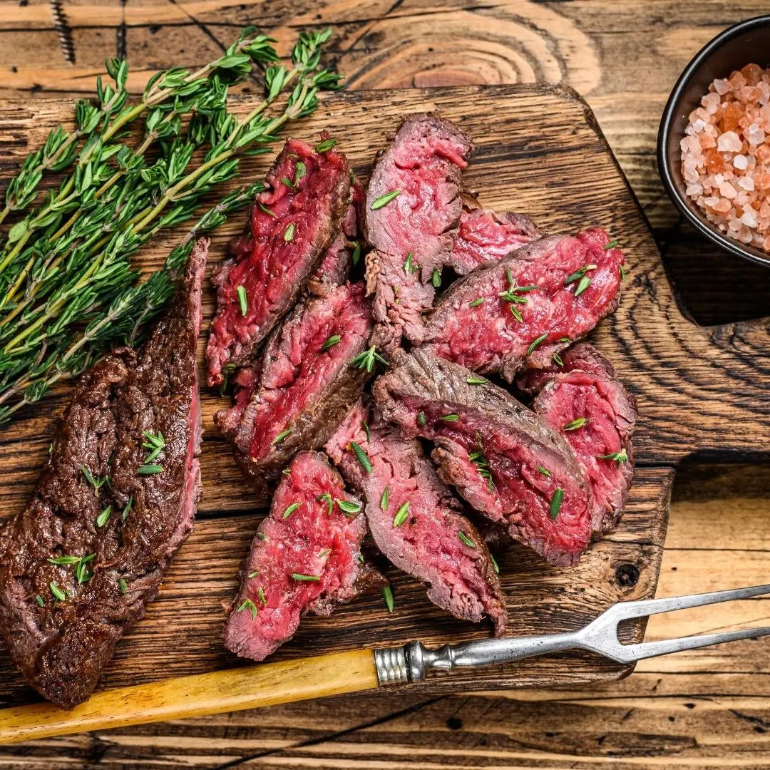 Skirt Steak (Whole / XL Cut) | Premium Oklahoma Dry-Aged Sim-Angus Beef A&K Land and Cattle
