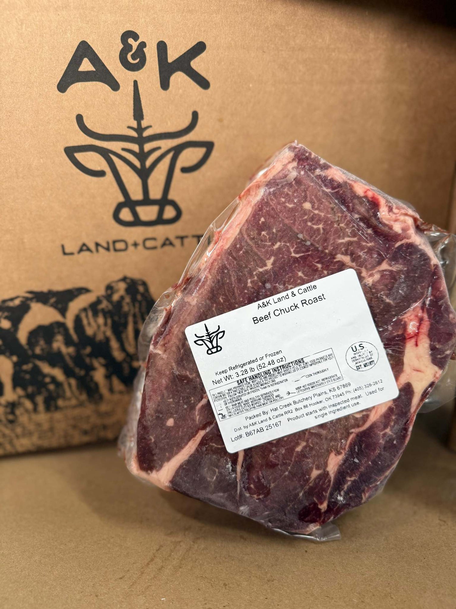 Chuck Roast – 1 roast (Avg. 3–4 lbs)
