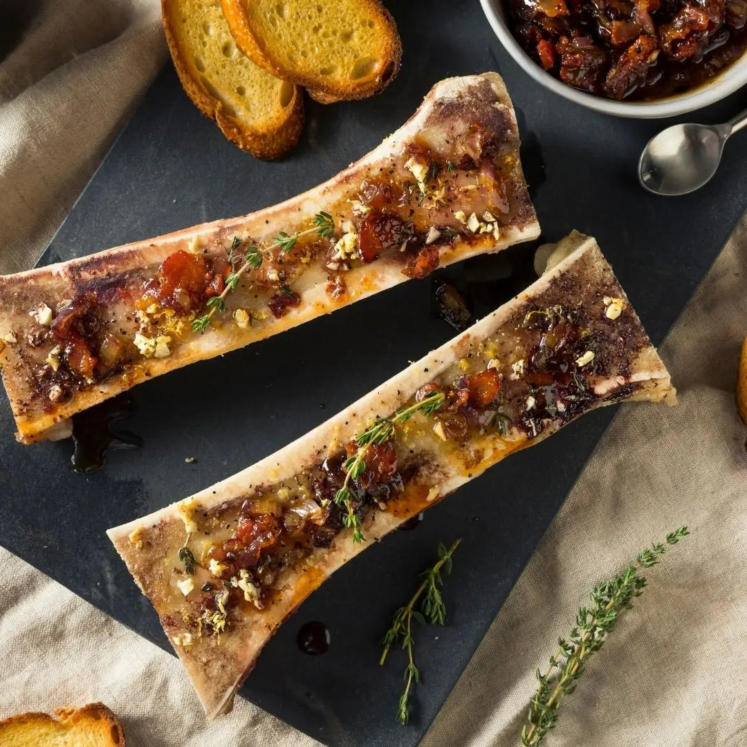 Beef Femur Bones (Marrow Bones) | Premium Oklahoma Dry-Aged Sim-Angus Beef A&K Land and Cattle